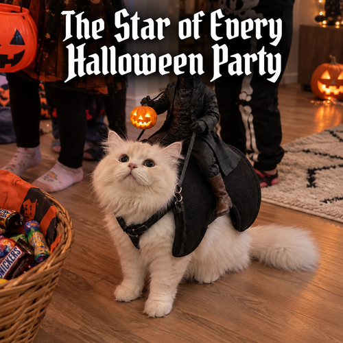 Headless Horseman pet costume